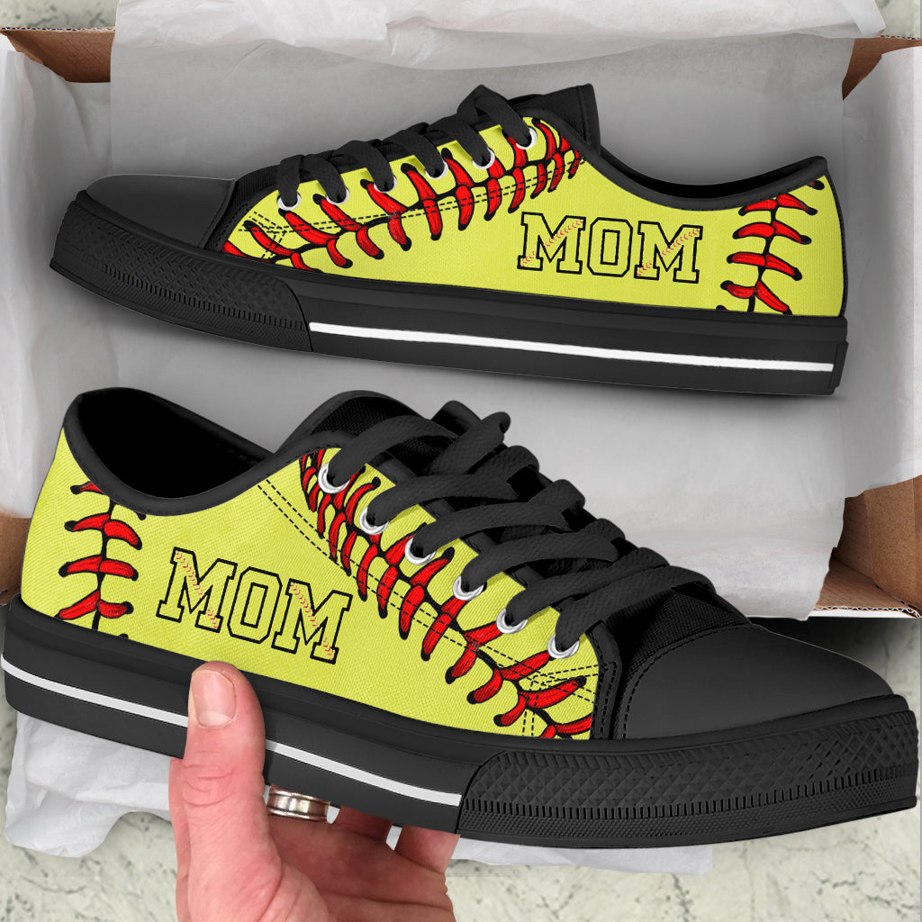 Softball Mom Stitches Low Top Shoes Fashionable Casual Shoes Gift For Adults 2 Softball Mom Stitches Low Top Shoes Fashionable Casual Shoes Gift For Adults 2