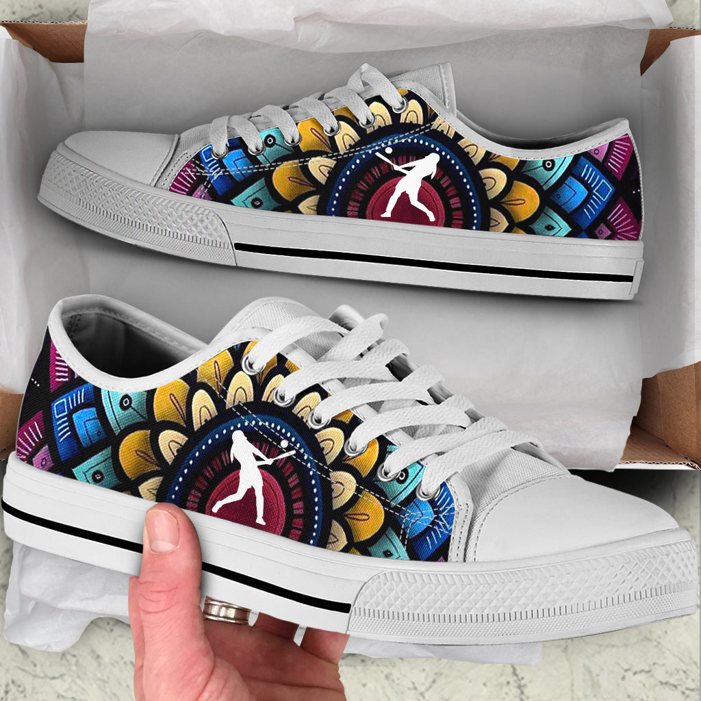 Softball Pattern Flower Color Low Top Shoes Trendy Fashion Casual Shoes Gift For Adults 1 Softball Pattern Flower Color Low Top Shoes Trendy Fashion Casual Shoes Gift For Adults 1