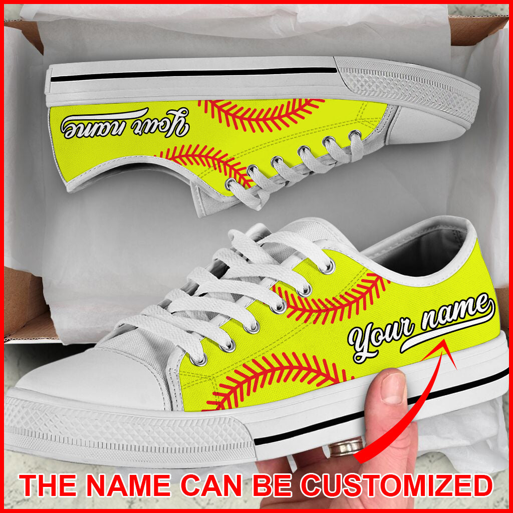 Softball Vector Ball Personalized Custom Low Top Shoes Canvas Print Lowtop Casual Shoes Gift For Adults Malalan 1 Softball Vector Ball Personalized Custom Low Top Shoes Canvas Print Lowtop Casual Shoes Gift For Adults Malalan 1
