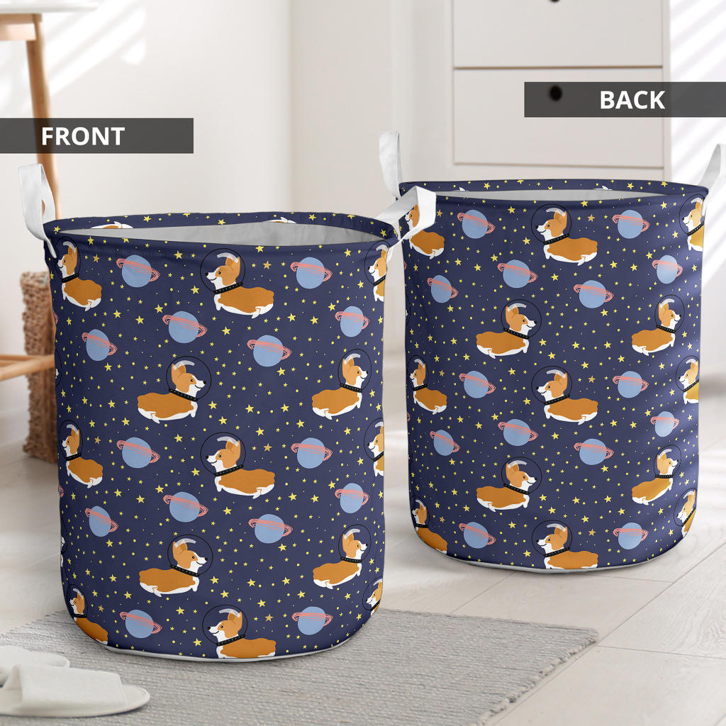 Space Corgi Laundry Basket Laundry Hamper Dog Lovers Gifts for Him or Her Dog Memorial Gift 2 Space Corgi Laundry Basket Laundry Hamper Dog Lovers Gifts for Him or Her Dog Memorial Gift 2