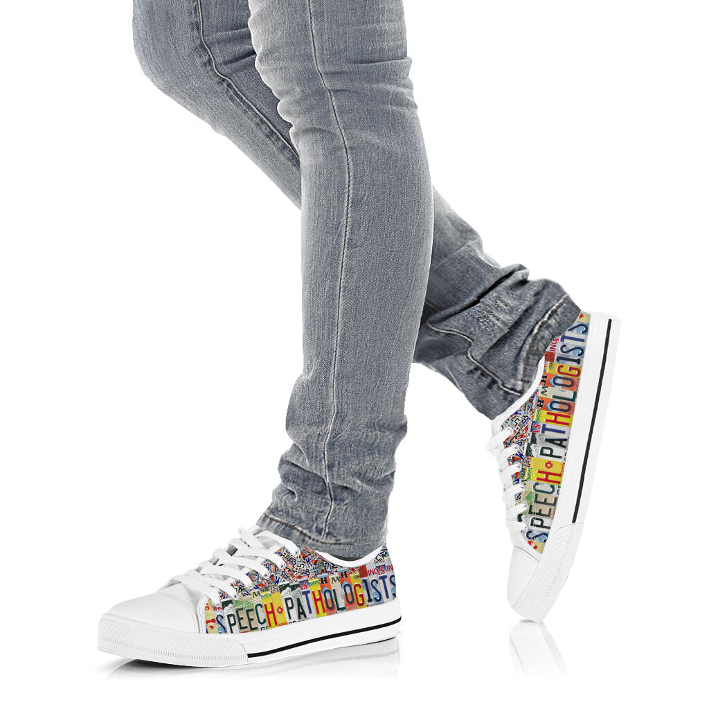 Speech Pathologists License Plates Low Top Shoes Canvas Print Trendy Fashion Low Top Casual Shoes Gift For Adults Malalan 3 Speech Pathologists License Plates Low Top Shoes Canvas Print Trendy Fashion Low Top Casual Shoes Gift For Adults Malalan 3