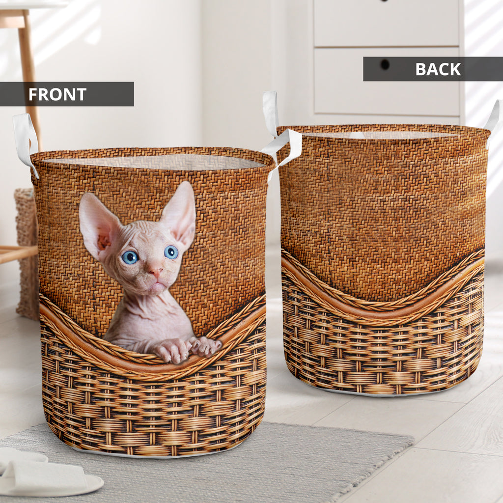 Sphynx Cat Rattan Texture Laundry Basket Cat Laundry Basket Mother Gift Gift For Cat Lovers 1 Sphynx Cat Rattan Texture Laundry Basket Cat Laundry Basket Mother Gift Gift For Cat Lovers 1
