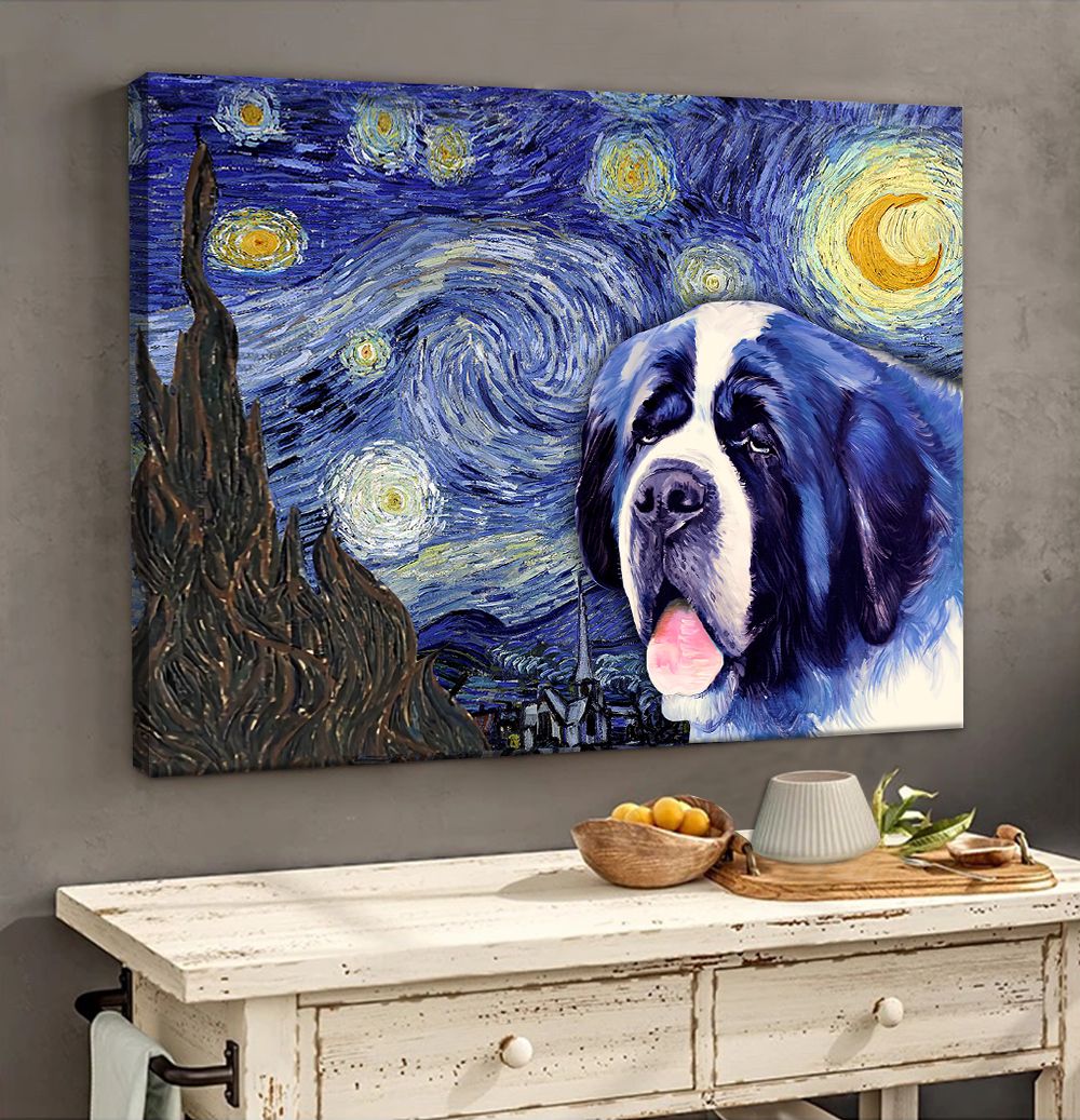 St. Bernard Poster Matte Canvas Dog Wall Art Prints Canvas Wall Art Decor 2 St. Bernard Poster Matte Canvas Dog Wall Art Prints Canvas Wall Art Decor 2