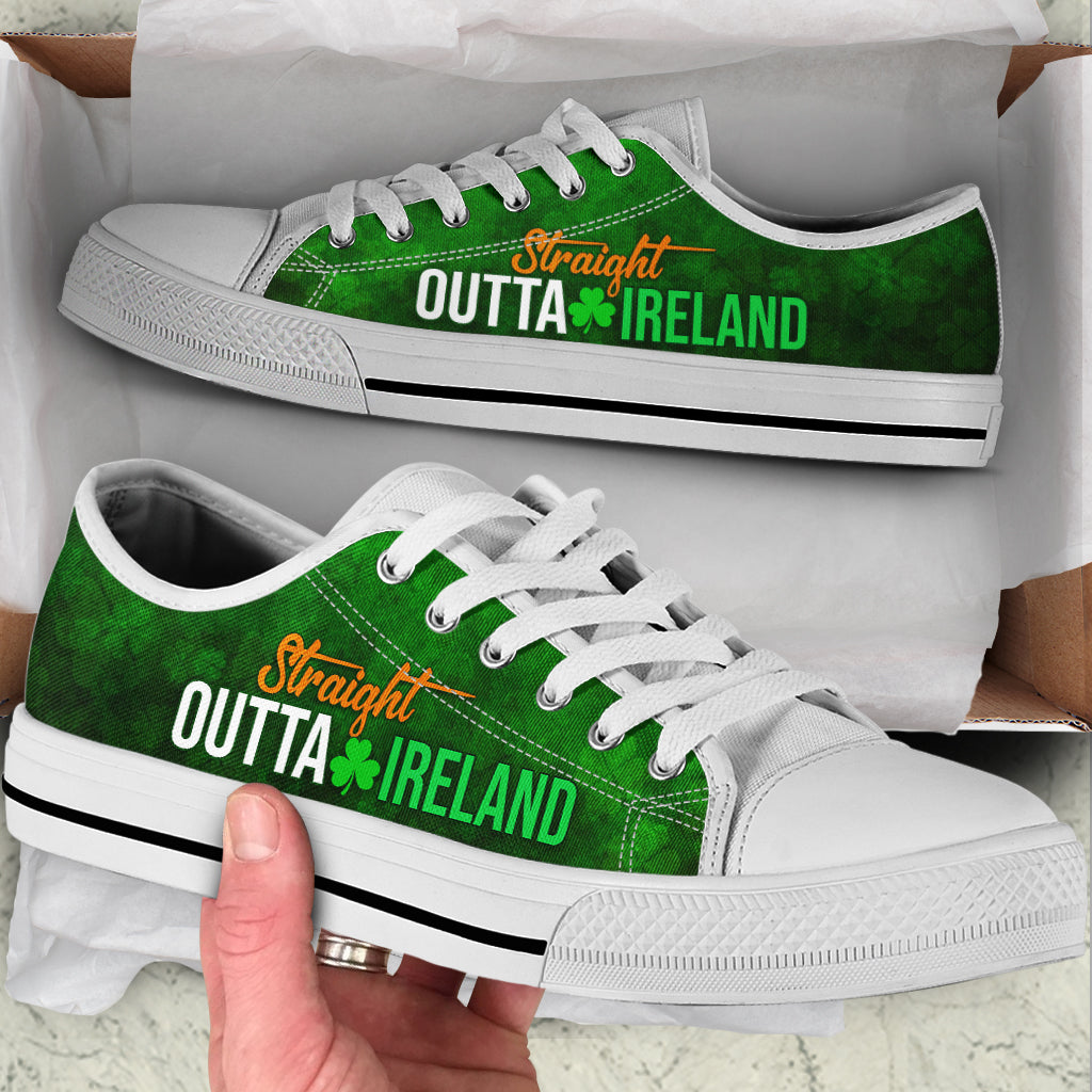 Straight Outta Ireland Irish Shamrock Low Top Black Shoes Casual Shoes Irish Gift St.Patrick s Day 1 Straight Outta Ireland Irish Shamrock Low Top Black Shoes Casual Shoes Irish Gift St.Patrick s Day 1