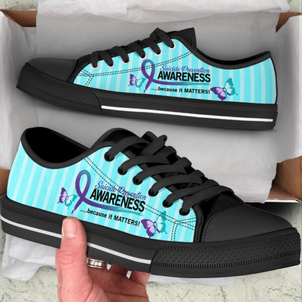 Suicide Prevention Shoes Because It Matters Low Top Shoes – Best Gift For Men And Women