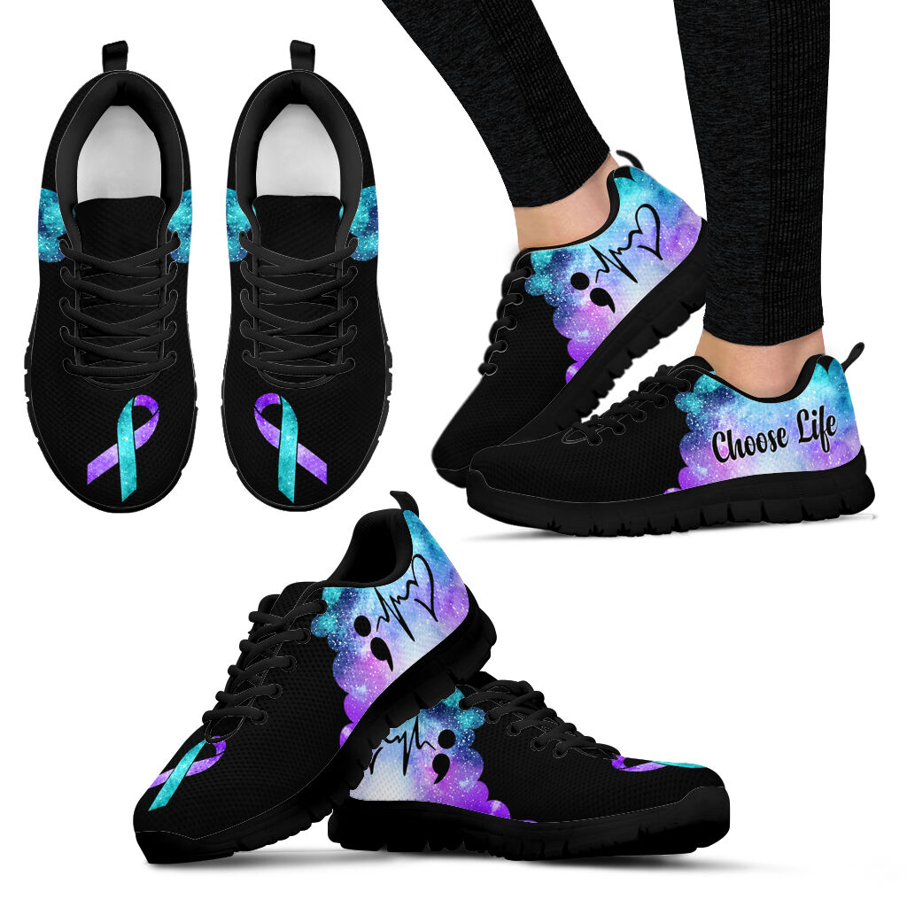 Suicide Prevention Shoes Choose Life Cloud Galaxy Sneaker Walking Shoes Best Gift For Men And Women 1 Suicide Prevention Shoes Choose Life Cloud Galaxy Sneaker Walking Shoes Best Gift For Men And Women 1