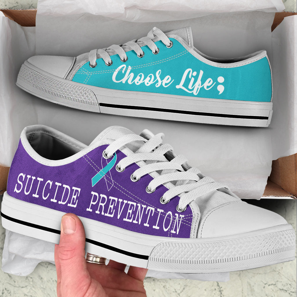 Suicide Prevention Shoes Choose Life Low Top Shoes Best Gift For Men And Women Sneaker For Walking 1 Suicide Prevention Shoes Choose Life Low Top Shoes Best Gift For Men And Women Sneaker For Walking 1