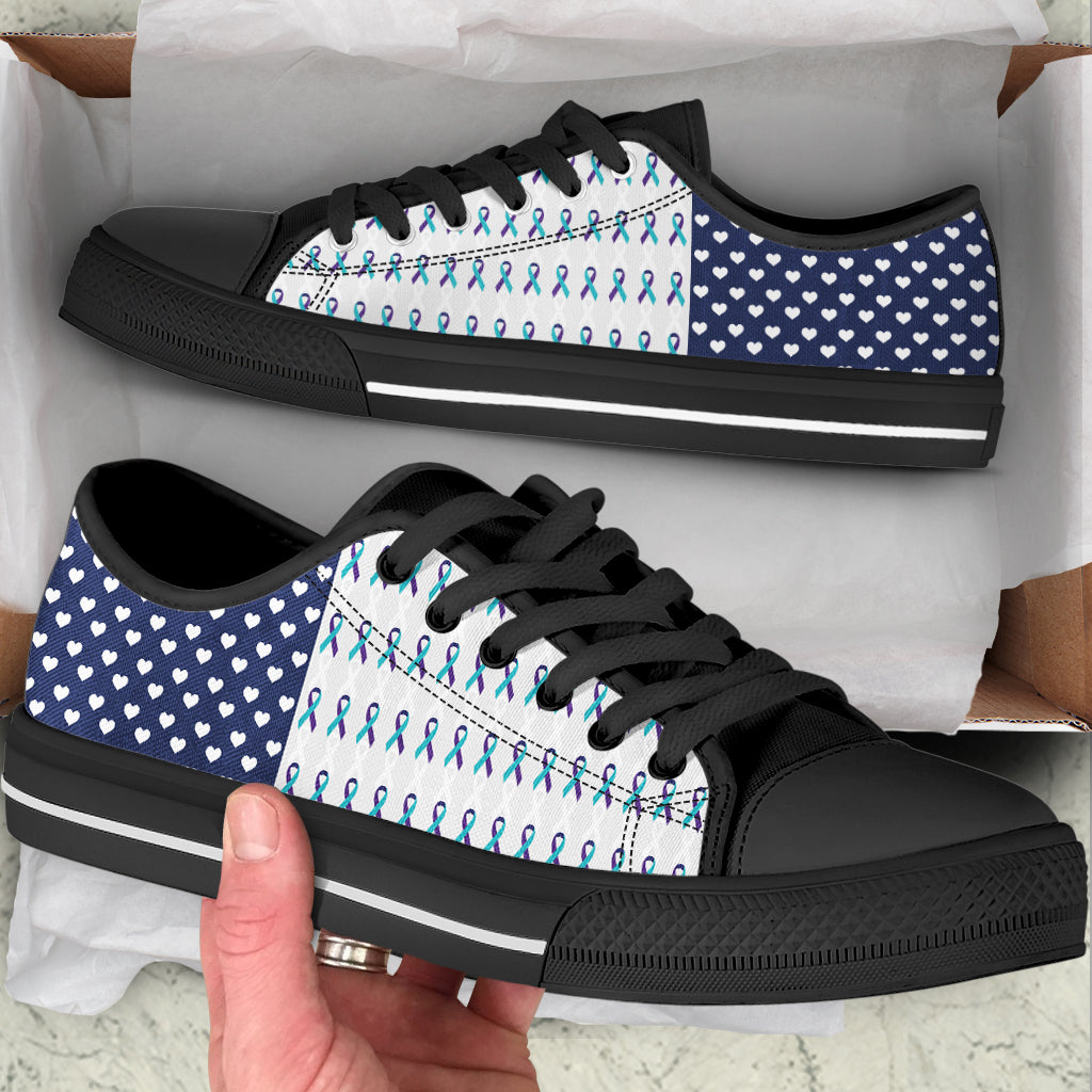 Suicide Prevention Shoes Heart Usa Flag Low Top Shoes Best Gift For Men And Women Sneaker For Walking 2 Suicide Prevention Shoes Heart Usa Flag Low Top Shoes Best Gift For Men And Women Sneaker For Walking 2