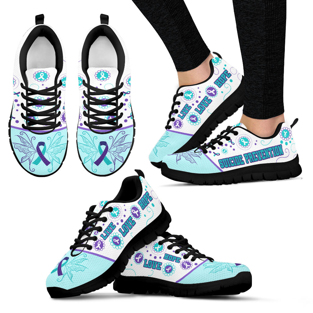 Suicide Prevention Shoes Live Love Hope Lovely Sneaker Walking Shoes Best Gift For Men And Women 1 Suicide Prevention Shoes Live Love Hope Lovely Sneaker Walking Shoes Best Gift For Men And Women 1