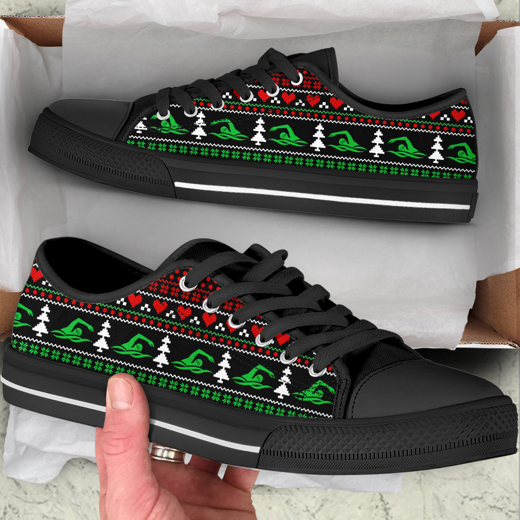 Swimming Symbol Christmas Low Top Shoes Shoes Best Shoes For Christmas Sneaker For Walking 2 Swimming Symbol Christmas Low Top Shoes Shoes Best Shoes For Christmas Sneaker For Walking 2