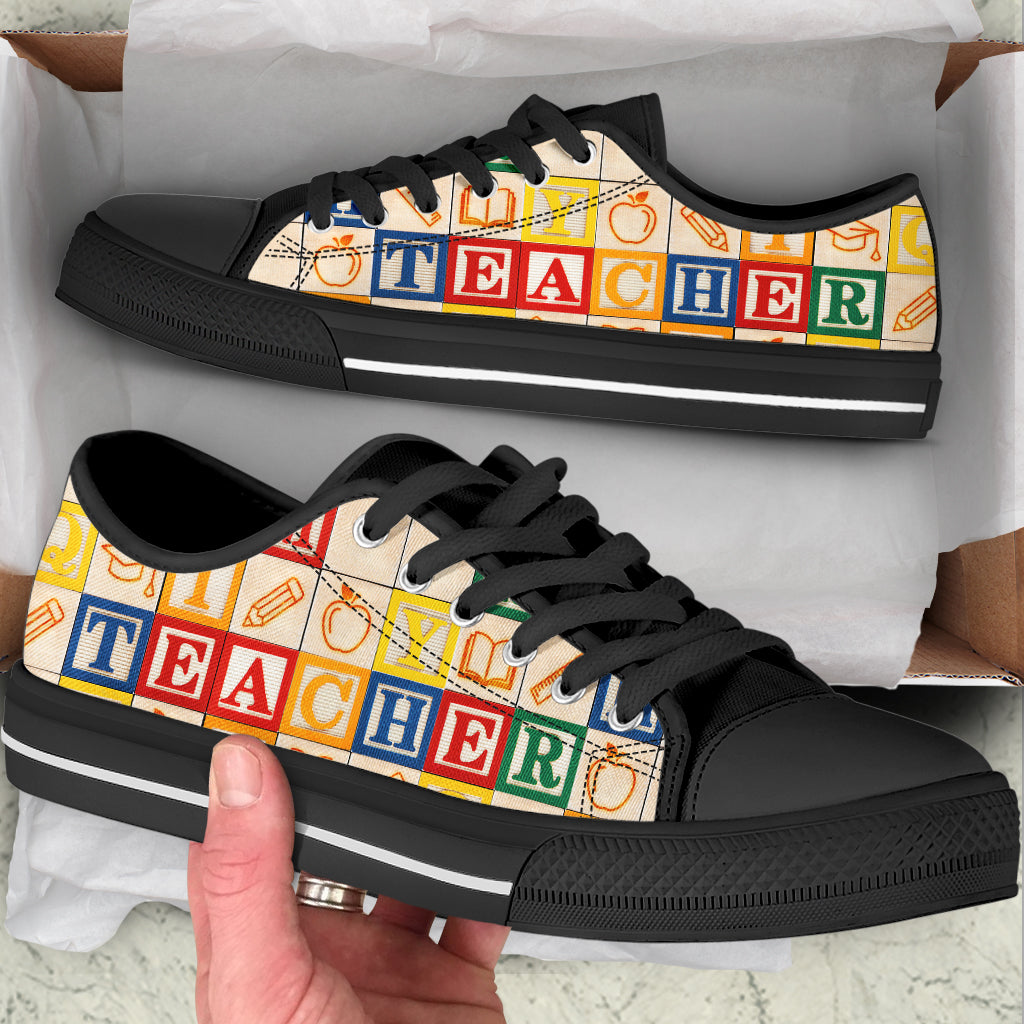 Teacher Alphabet Wooden Low Top Shoes Best Gift For Teacher School Shoes Best Shoes For Him Or Her 2 Teacher Alphabet Wooden Low Top Shoes Best Gift For Teacher School Shoes Best Shoes For Him Or Her 2