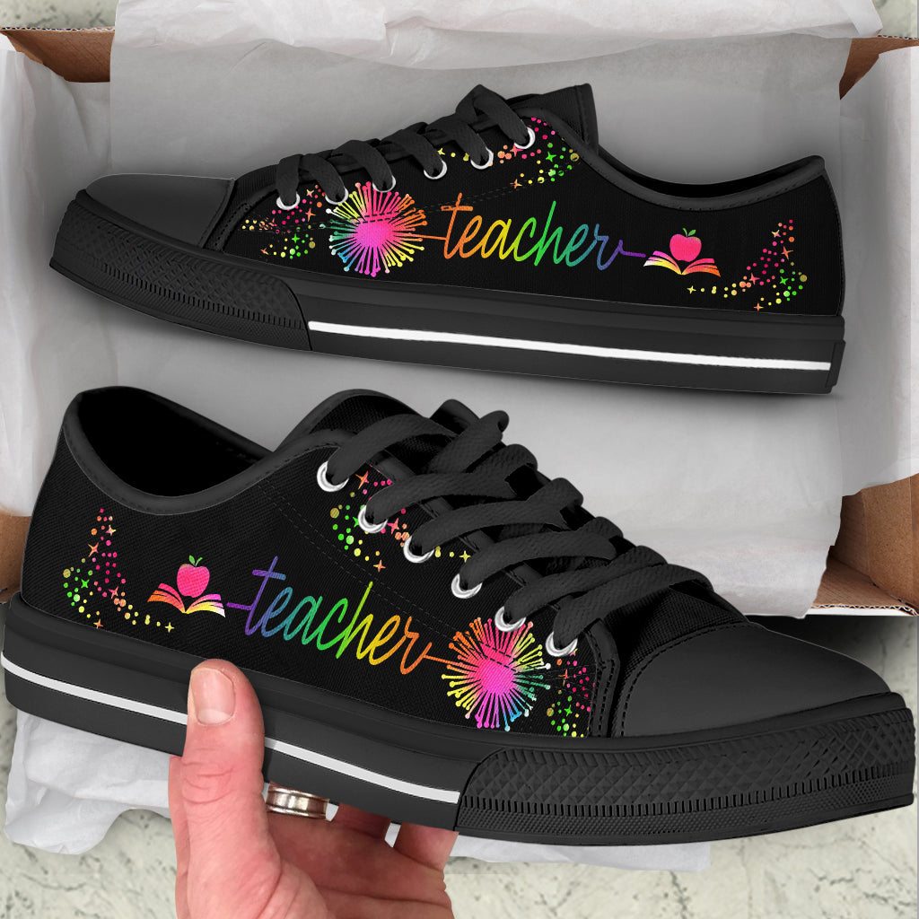 Teacher Dandelion Art Color Low Top Shoes Best Gift For Teacher School Shoes Best Shoes For Him Or Her 2 Teacher Dandelion Art Color Low Top Shoes Best Gift For Teacher School Shoes Best Shoes For Him Or Her 2
