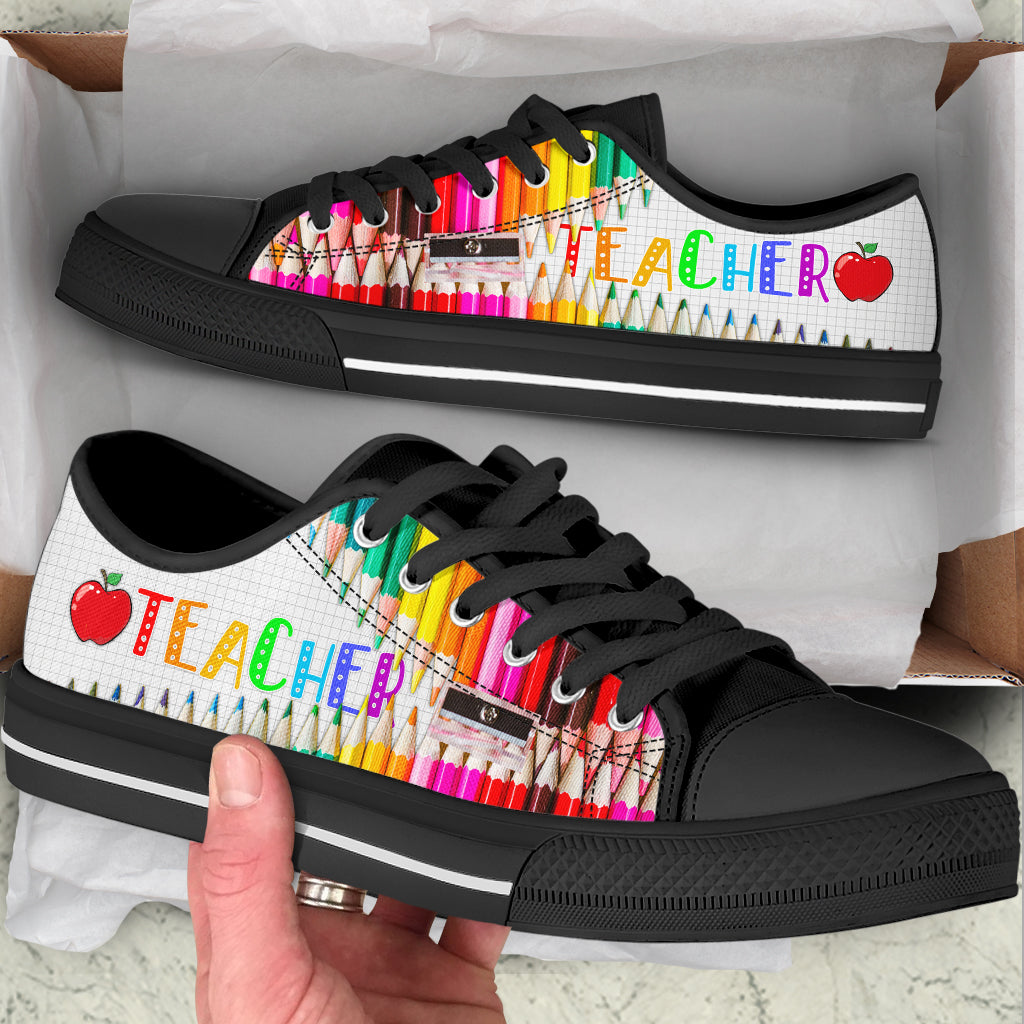 Teacher Pencil Zipper Low Top Shoes Best Gift For Teacher School Shoes Best Shoes For Him Or Her 2 Teacher Pencil Zipper Low Top Shoes Best Gift For Teacher School Shoes Best Shoes For Him Or Her 2