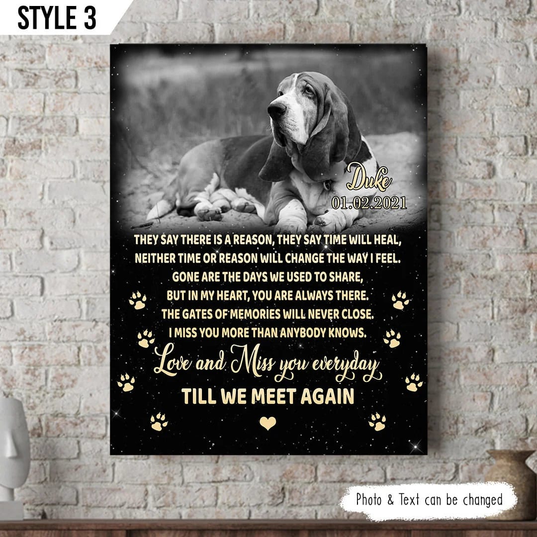 They Say There Is A Reason They Say That Time Will Heal Dog Vertical Canvas Wall Art Canvas Gifts for Dog Mom 1 They Say There Is A Reason They Say That Time Will Heal Dog Vertical Canvas Wall Art Canvas Gifts for Dog Mom 1