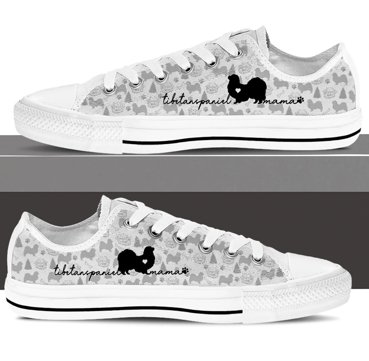 Tibetan Spaniel Low Top Shoes Dog Walking Shoes Men Women Dog Memorial Gift 3 Tibetan Spaniel Low Top Shoes Dog Walking Shoes Men Women Dog Memorial Gift 3