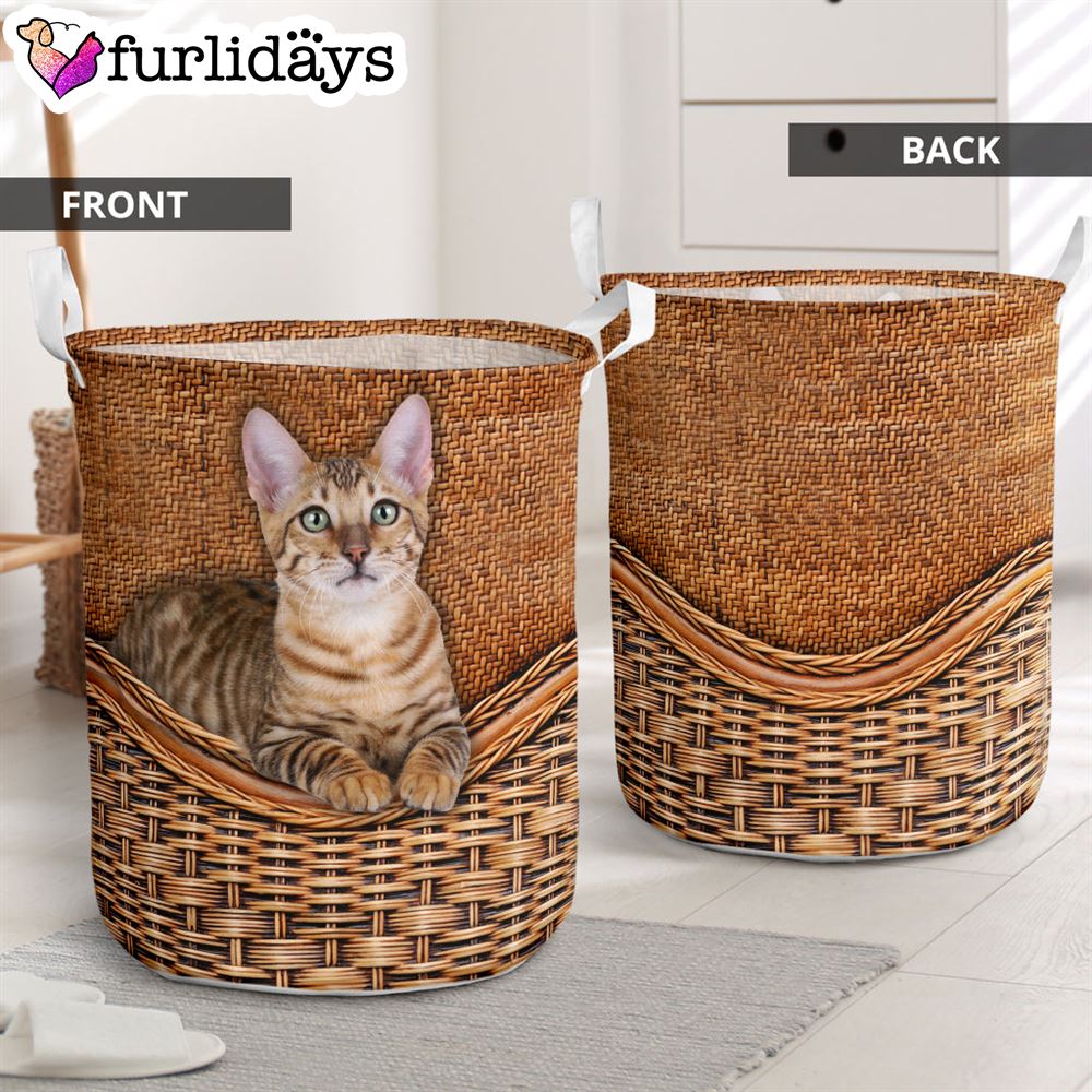 Toyger Cat Rattan Texture Laundry Basket Cat Laundry Basket Mother Gift 1 Toyger Cat Rattan Texture Laundry Basket Cat Laundry Basket Mother Gift 1