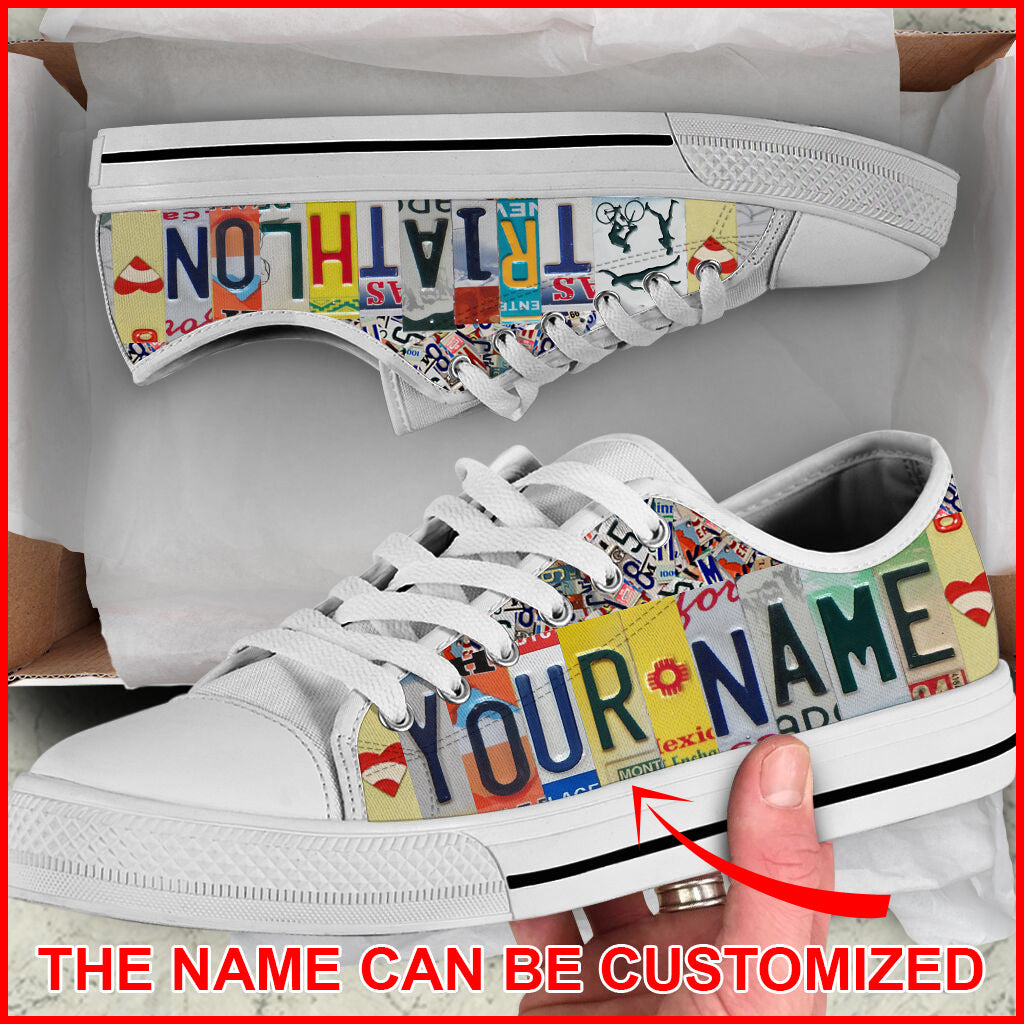 Triathlon Name Personalized Custom Low Top Shoes Casual Shoes Gift For Adults Best Shoes For Him Or Her 1 Triathlon Name Personalized Custom Low Top Shoes Casual Shoes Gift For Adults Best Shoes For Him Or Her 1