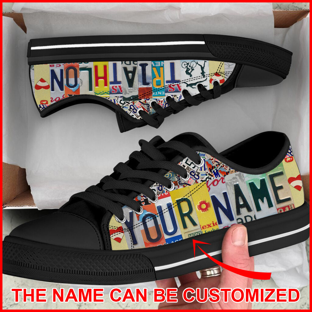 Triathlon Name Personalized Custom Low Top Shoes Casual Shoes Gift For Adults Best Shoes For Him Or Her 2 Triathlon Name Personalized Custom Low Top Shoes Casual Shoes Gift For Adults Best Shoes For Him Or Her 2