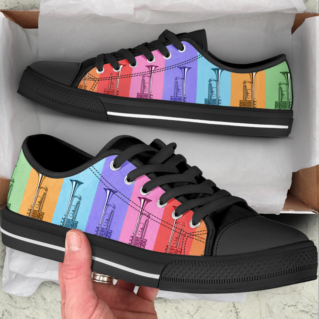 Trumpet Color Shape Low Top Music Shoes Fashionable Low Top Casual Shoes Gift For Adults 2