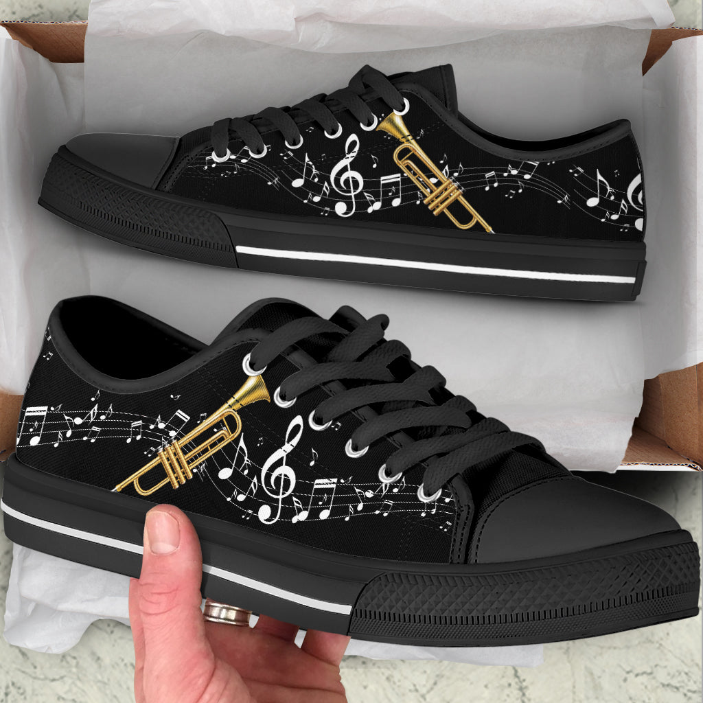 Trumpet Musical Notes Wavy Low Top Music Shoes Fashionable Low Top Casual Shoes Gift For Adults 2 Trumpet Musical Notes Wavy Low Top Music Shoes Fashionable Low Top Casual Shoes Gift For Adults 2