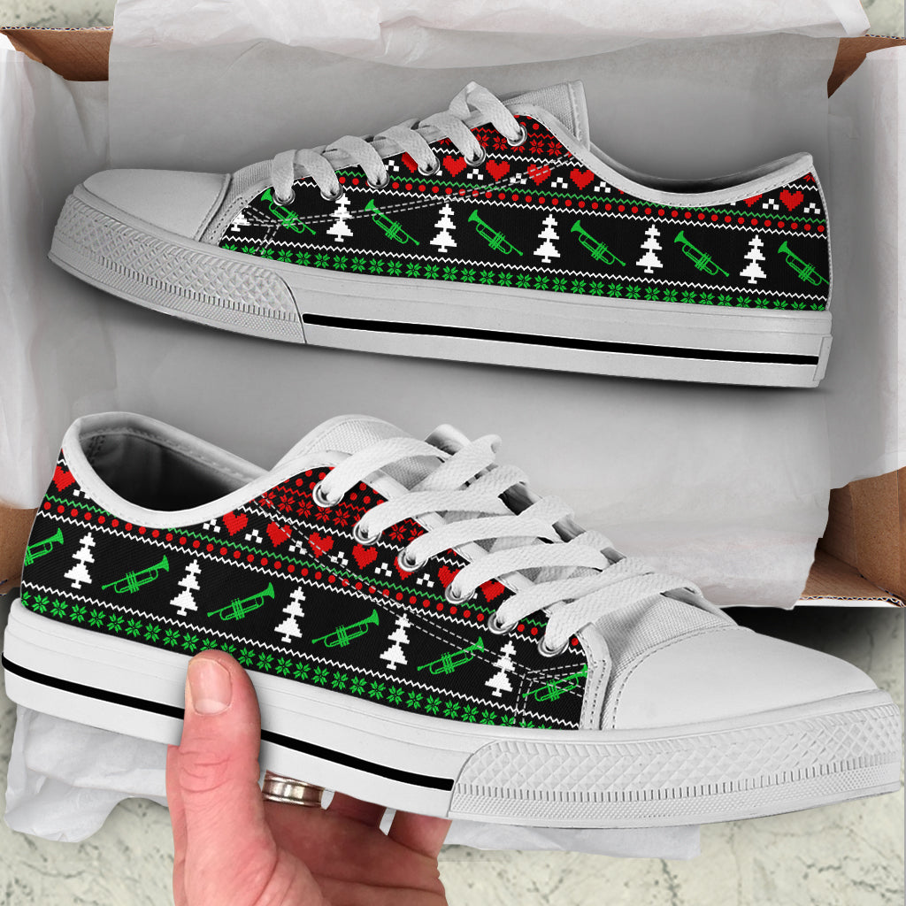 Trumpet Symbol Christmas Low Top Shoes Shoes Best Shoes For Christmas Sneaker For Walking 1