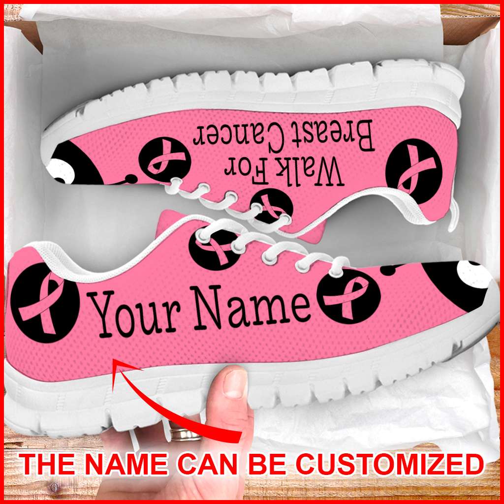 Walk For Breast Cancer Lady Bug Sneaker Personalized Custom Best Shoes For Men And Women 1