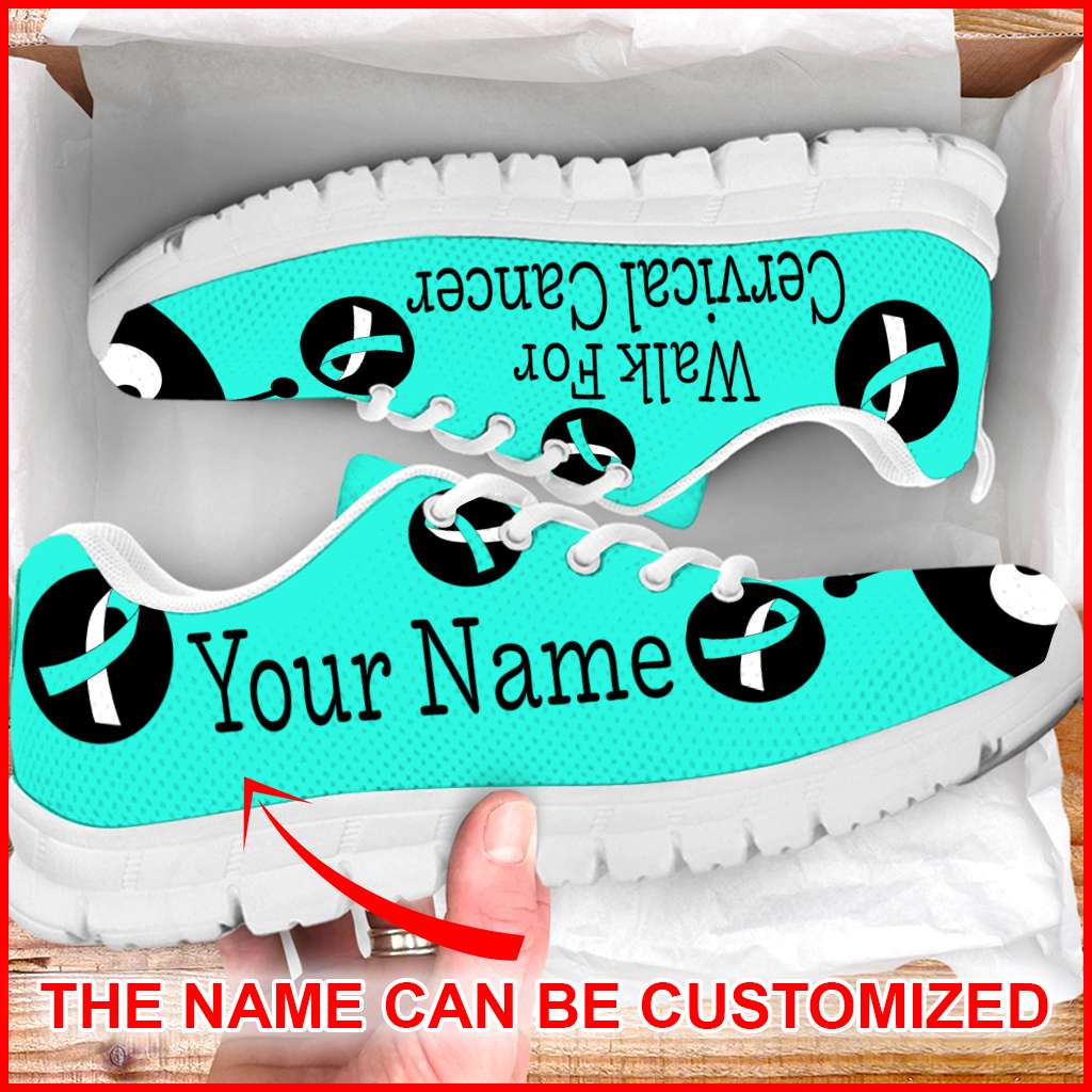 Walk For Cervical Cancer Lady Bug Sneaker Personalized Custom Best Shoes For Men And Women 1