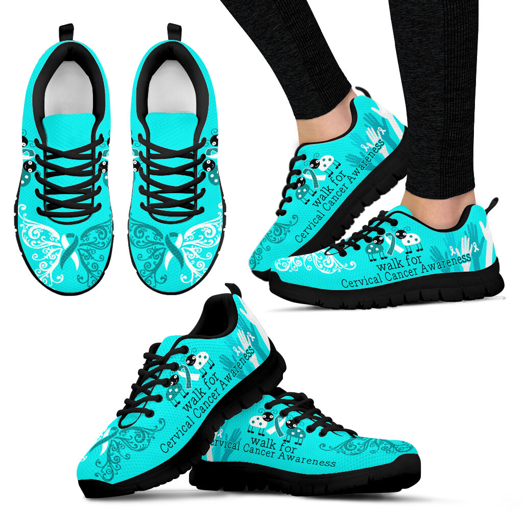 Walk For Cervical Cancer Shoes Awareness Sneaker Walking Shoes Best Gift For Men And Women Malalan 1 Walk For Cervical Cancer Shoes Awareness Sneaker Walking Shoes Best Gift For Men And Women Malalan 1