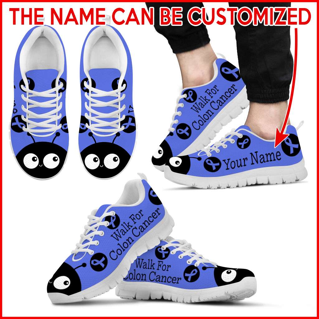 Walk For Colon Cancer Lady Bug Sneaker Personalized Custom Best Shoes For Men And Women 2 Walk For Colon Cancer Lady Bug Sneaker Personalized Custom Best Shoes For Men And Women 2