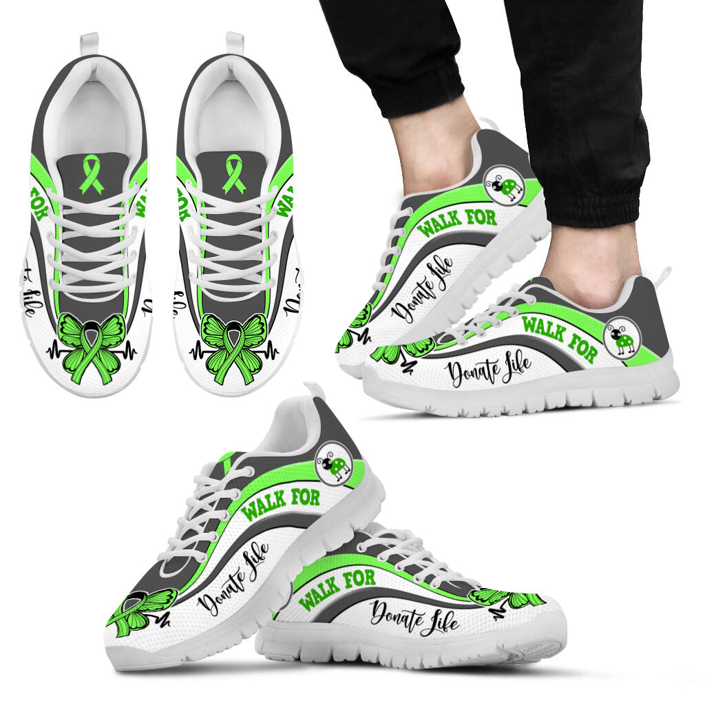 Walk For Donate Life Shoes Symbol Stripes Pattern Sneaker Walking Shoes Best Shoes For Men And Women 2 Walk For Donate Life Shoes Symbol Stripes Pattern Sneaker Walking Shoes Best Shoes For Men And Women 2