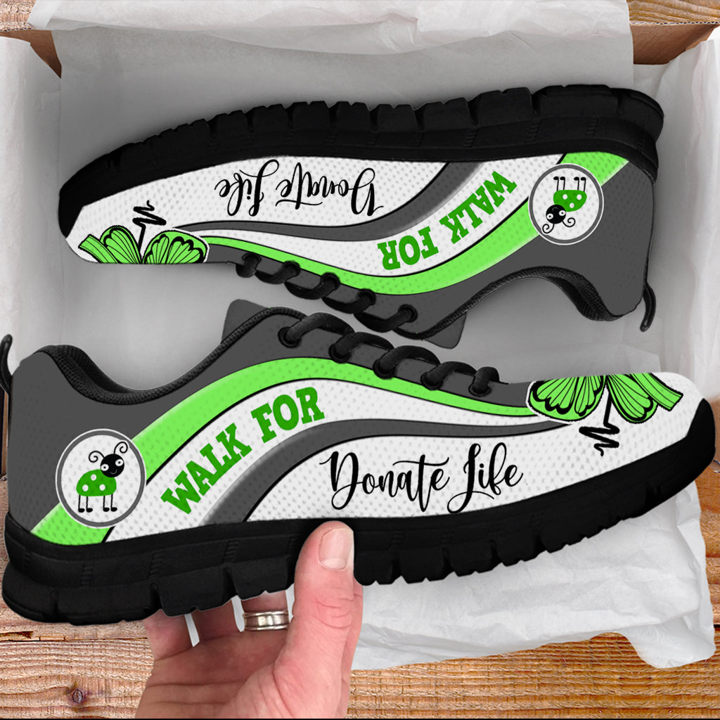 Walk For Donate Life Shoes Symbol Stripes Pattern Sneaker Walking Shoes Best Shoes For Men And Women 3 Walk For Donate Life Shoes Symbol Stripes Pattern Sneaker Walking Shoes Best Shoes For Men And Women 3