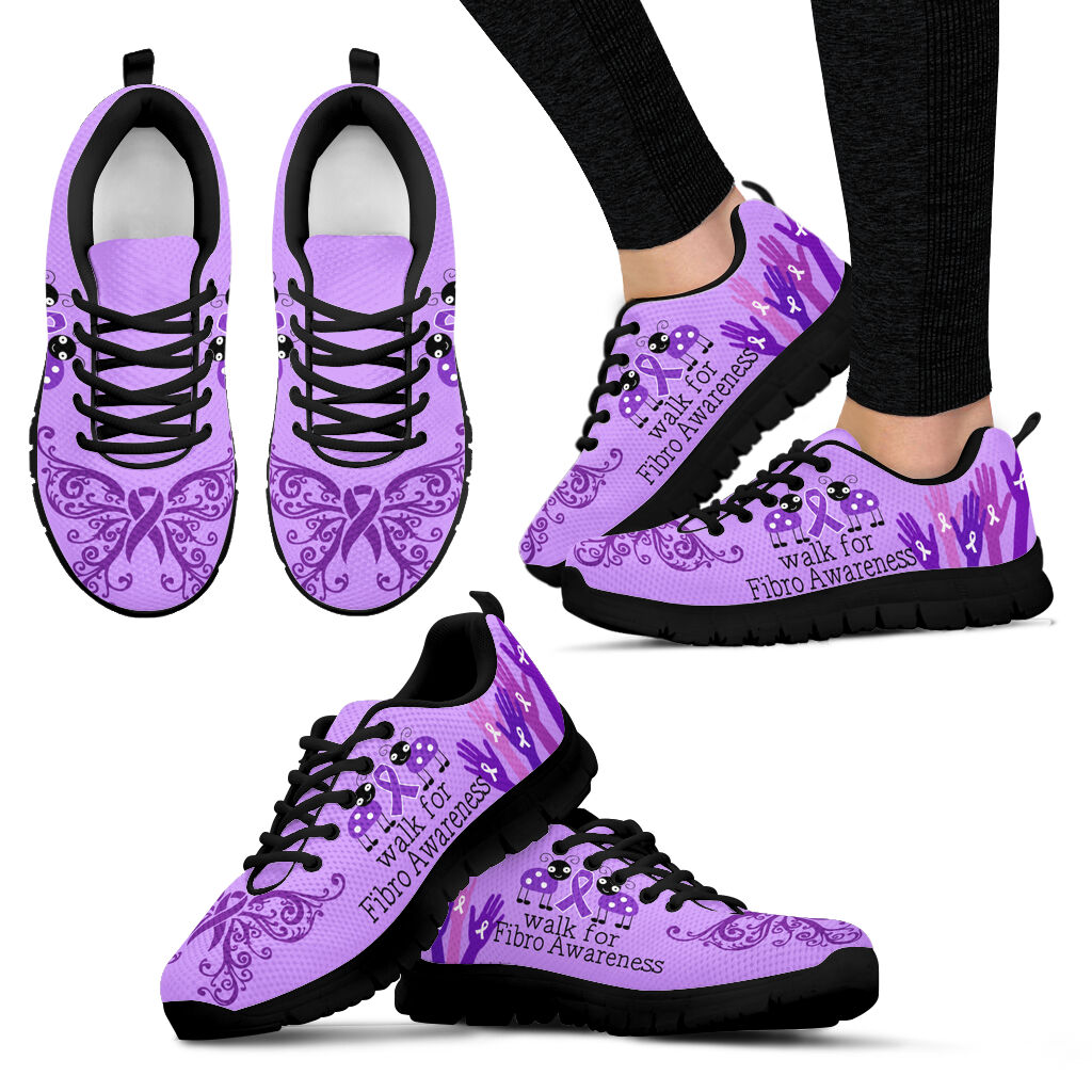 Walk For Fibro Awareness Shoes Sneaker Walking Shoes Best Gift For Men And Women Cancer Awareness Shoes 1 Walk For Fibro Awareness Shoes Sneaker Walking Shoes Best Gift For Men And Women Cancer Awareness Shoes 1