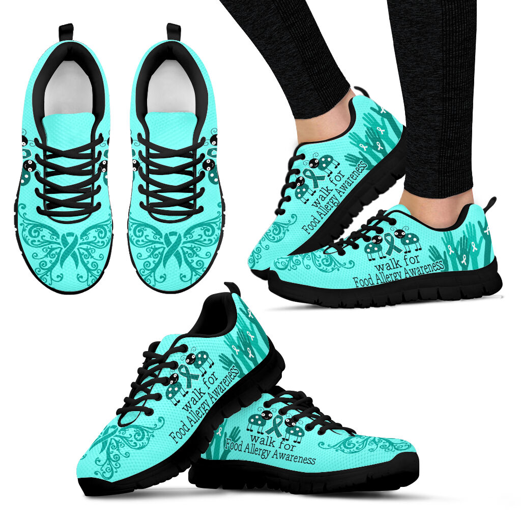 Walk For Food Allergy Shoes Awareness Sneaker Walking Shoes Best Gift For Men And Women 1 Walk For Food Allergy Shoes Awareness Sneaker Walking Shoes Best Gift For Men And Women 1