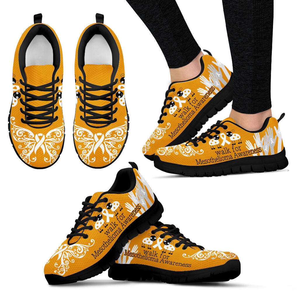 Walk For Mesothelioma Shoes Awareness Sneaker Walking Shoes Best Gift For Men And Women 1 Walk For Mesothelioma Shoes Awareness Sneaker Walking Shoes Best Gift For Men And Women 1