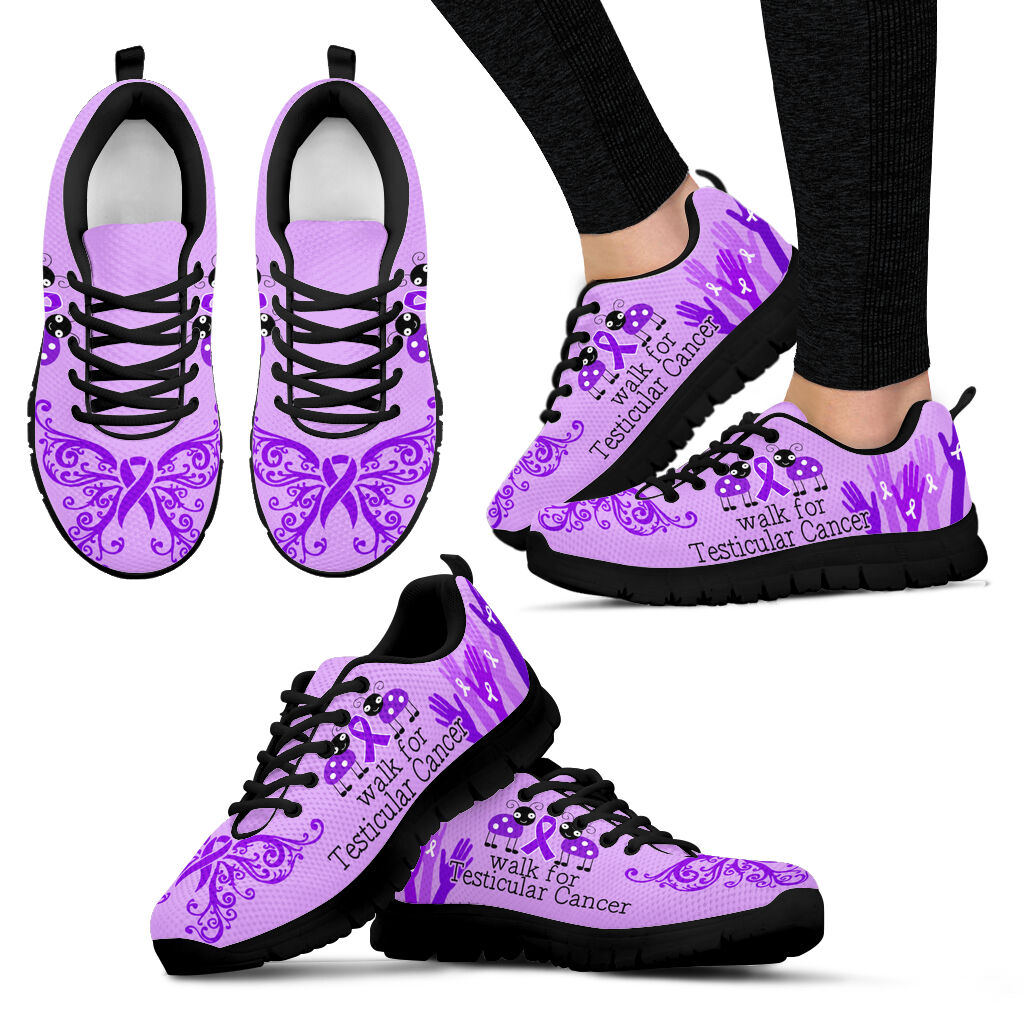 Walk For Testicular Cancer Shoes Sneaker Walking Shoes Best Gift For Men And Women Cancer Awareness Shoes 1 Walk For Testicular Cancer Shoes Sneaker Walking Shoes Best Gift For Men And Women Cancer Awareness Shoes 1