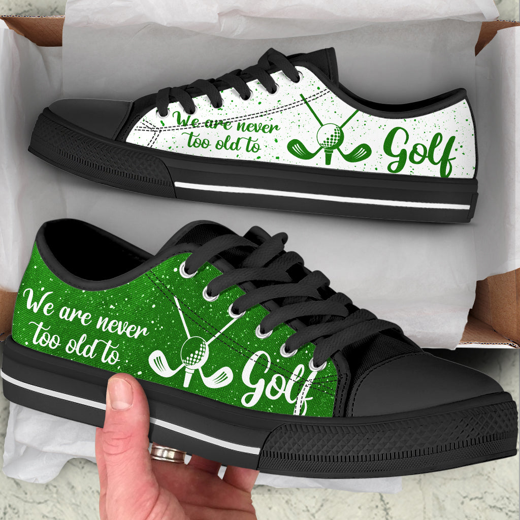 We Are Never Too Old To Golf Low Top Shoes Low Top Trendy Fashion Casual Shoes Gift For Adults 2 We Are Never Too Old To Golf Low Top Shoes Low Top Trendy Fashion Casual Shoes Gift For Adults 2