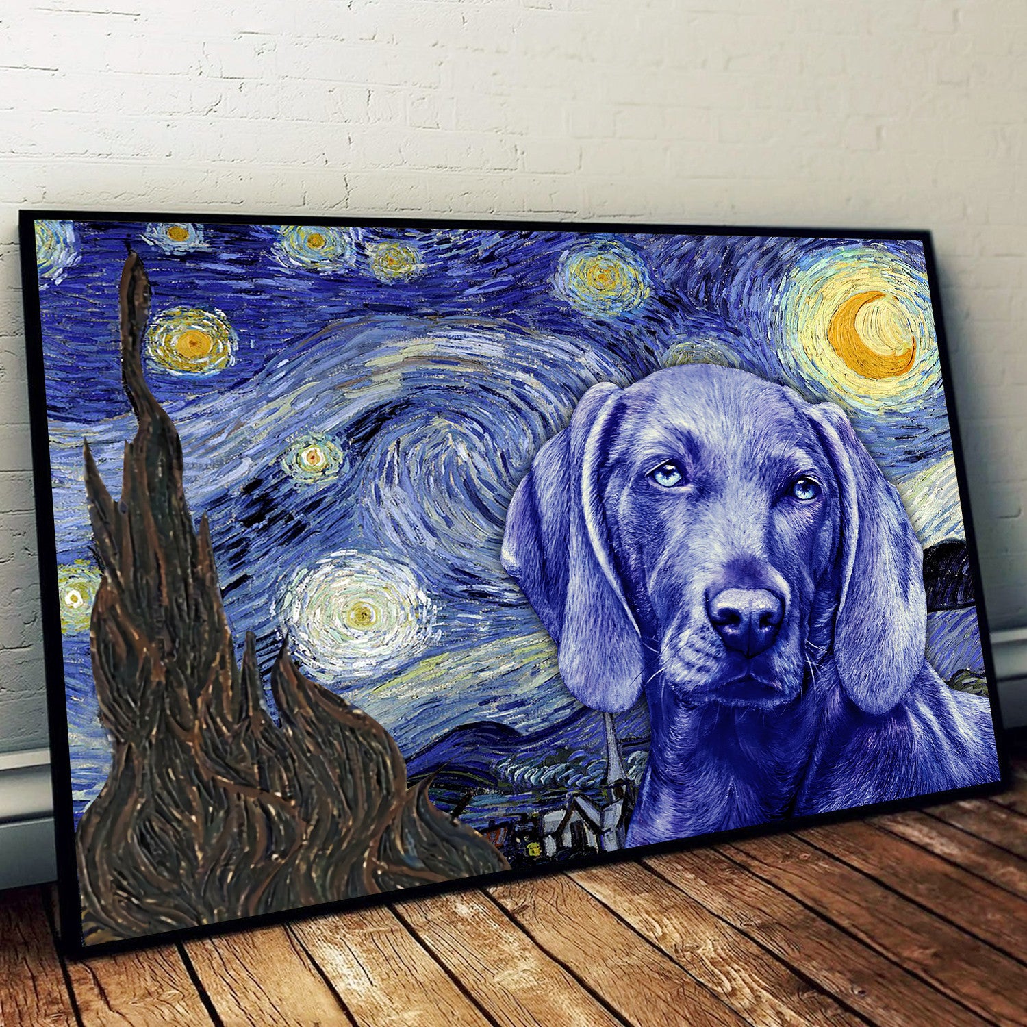 Weimaraner Poster Matte Canvas Dog Wall Art Prints Canvas Wall Art Decor 1