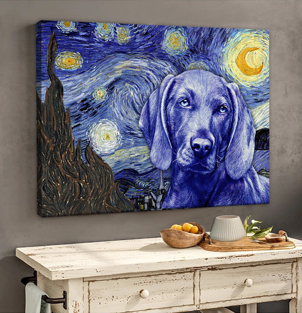 Weimaraner Poster Matte Canvas Dog Wall Art Prints Canvas Wall Art Decor 2
