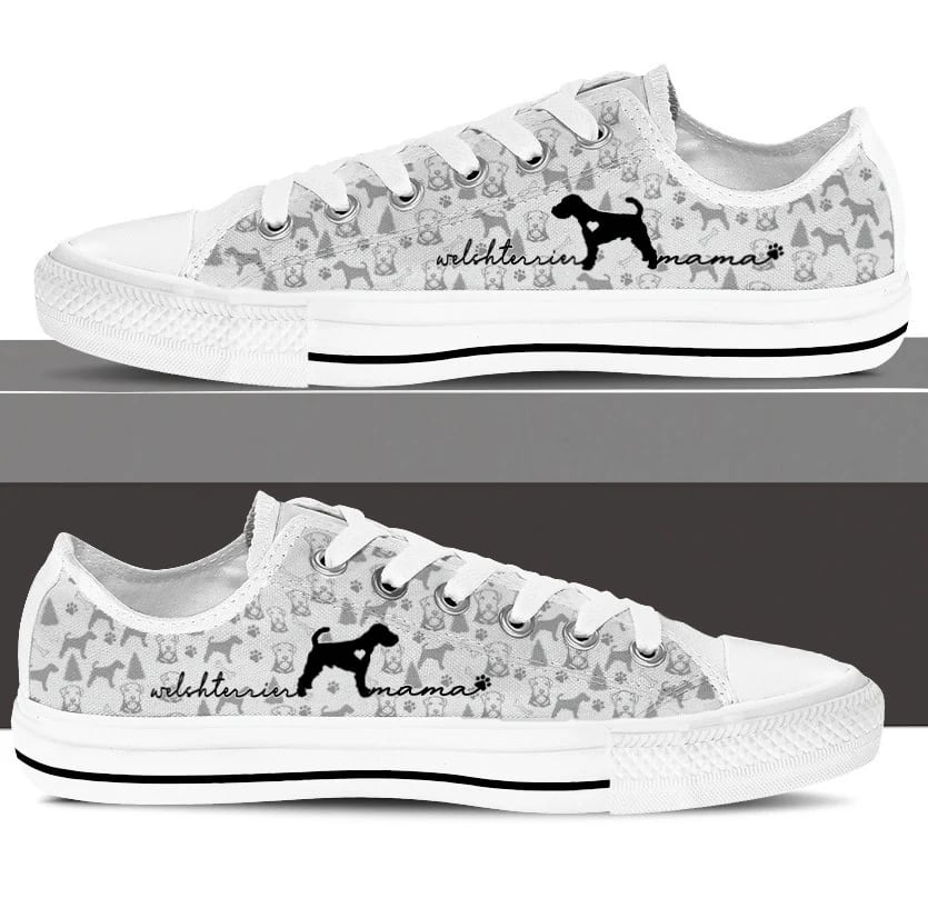 Welsh Terrier Low Top Shoes Dog Walking Shoes Men Women Dog Memorial Gift 3