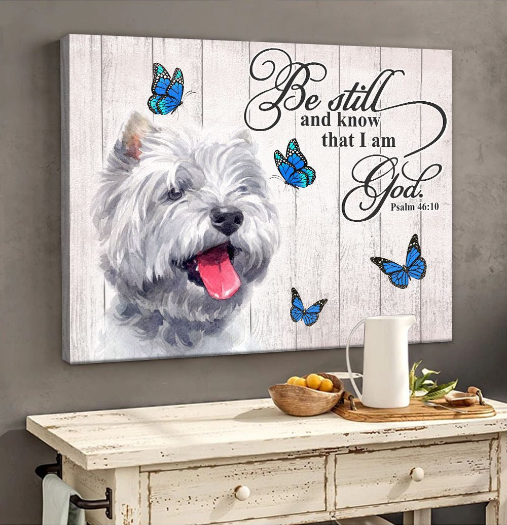 West Highland White Terrier Matte Canvas Dog Wall Art Prints Canvas Wall Art Decor 1
