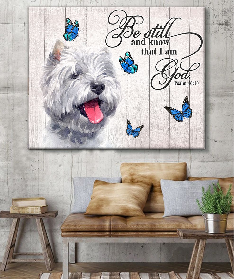 West Highland White Terrier Matte Canvas Dog Wall Art Prints Canvas Wall Art Decor 2