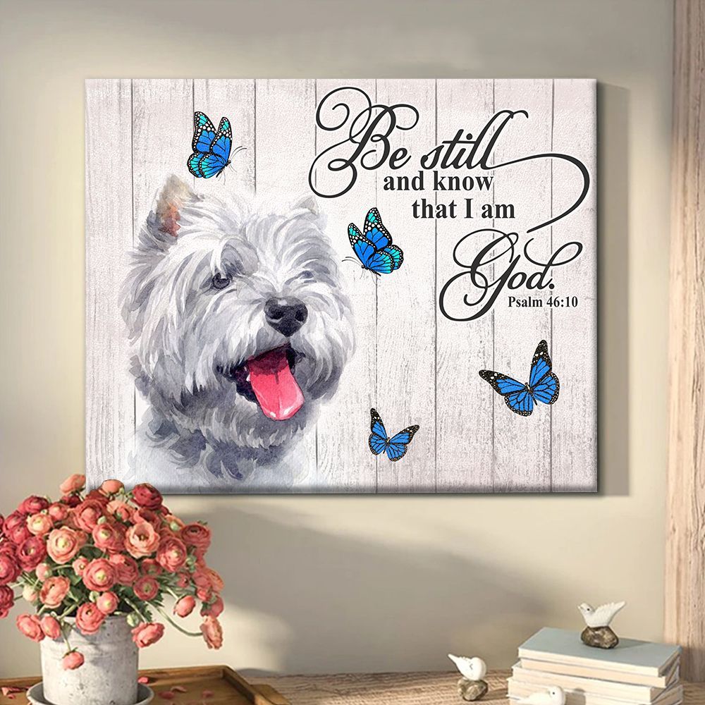 West Highland White Terrier Matte Canvas Dog Wall Art Prints Canvas Wall Art Decor 3
