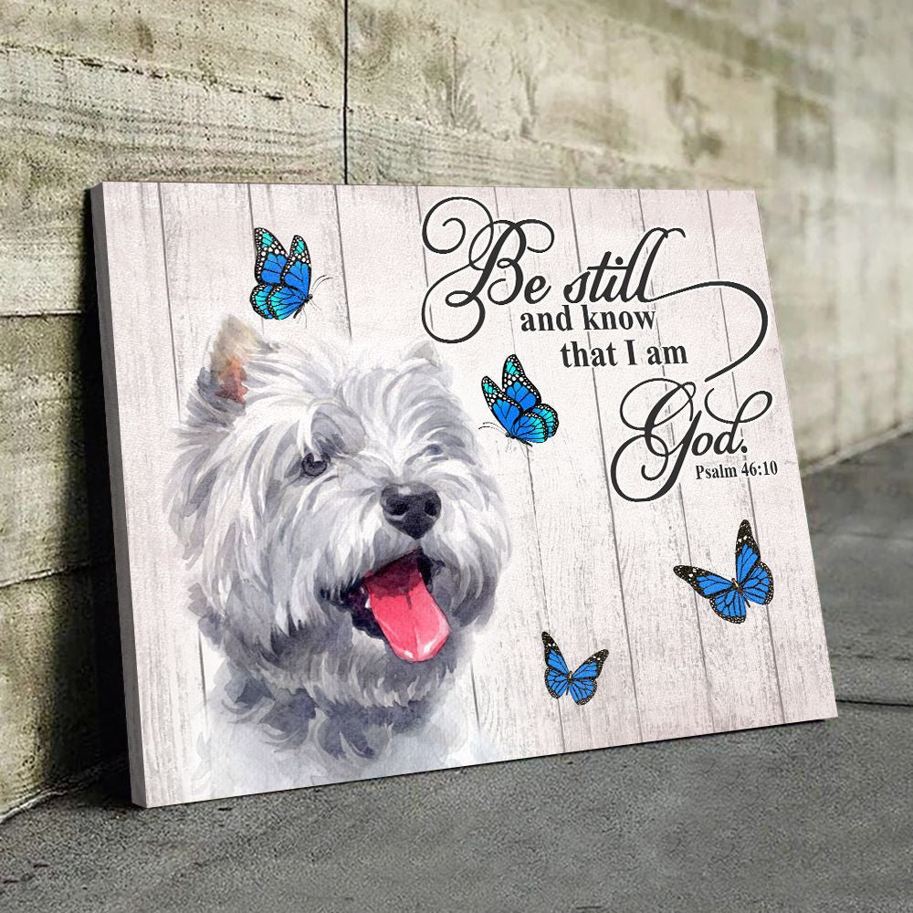West Highland White Terrier Matte Canvas Dog Wall Art Prints Canvas Wall Art Decor 4