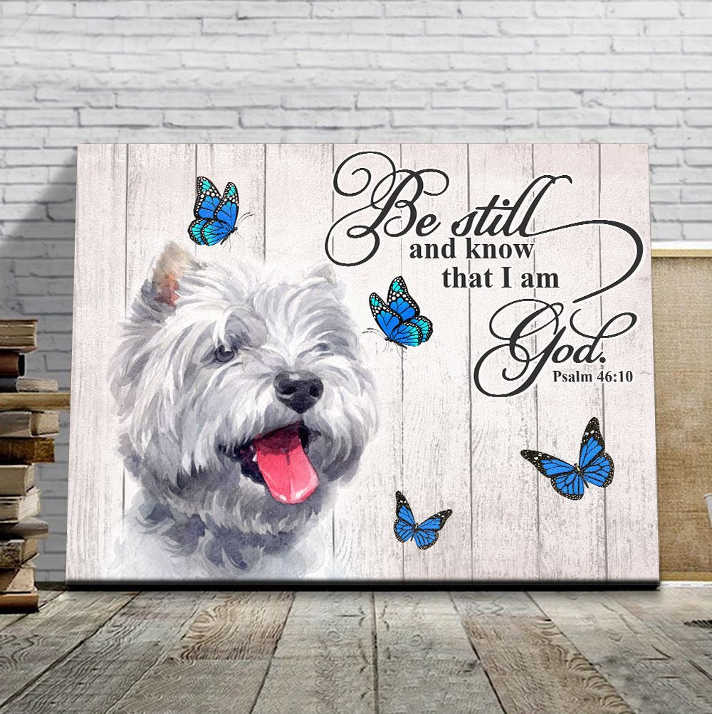 West Highland White Terrier Matte Canvas Dog Wall Art Prints Canvas Wall Art Decor 5