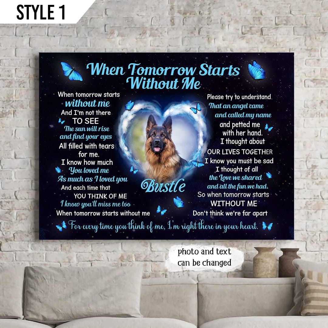 When Tomorrow Starts Without Me Dog Horizontal Canvas Wall Art Canvas Gift For Dog Lovers 1 When Tomorrow Starts Without Me Dog Horizontal Canvas Wall Art Canvas Gift For Dog Lovers 1