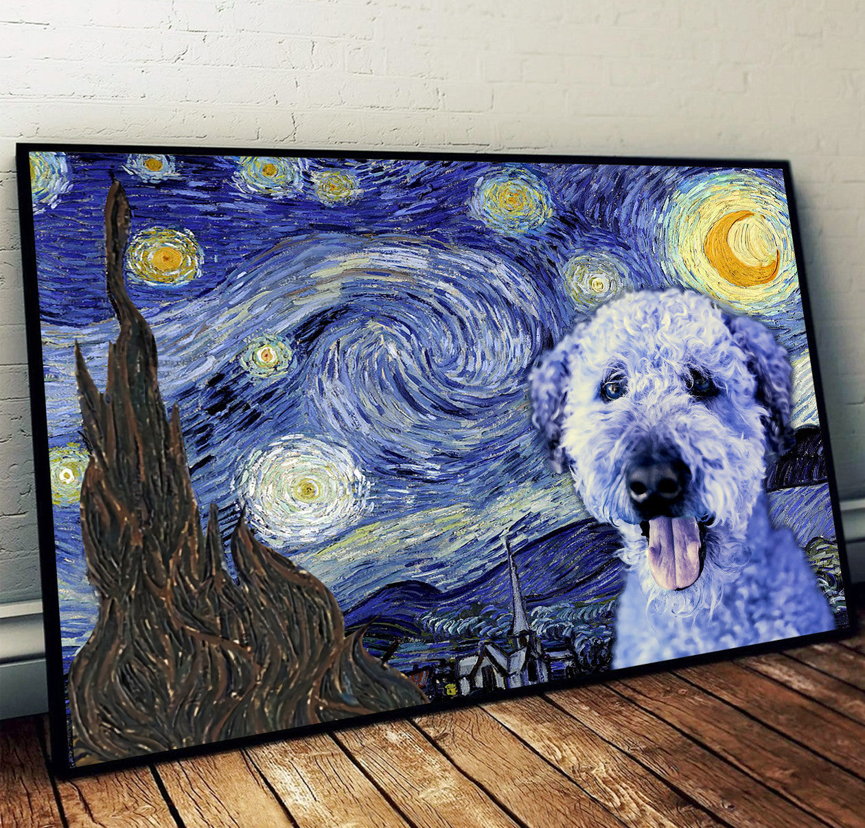 Whoodle Poster Matte Canvas Dog Wall Art Prints Painting On Canvas 1