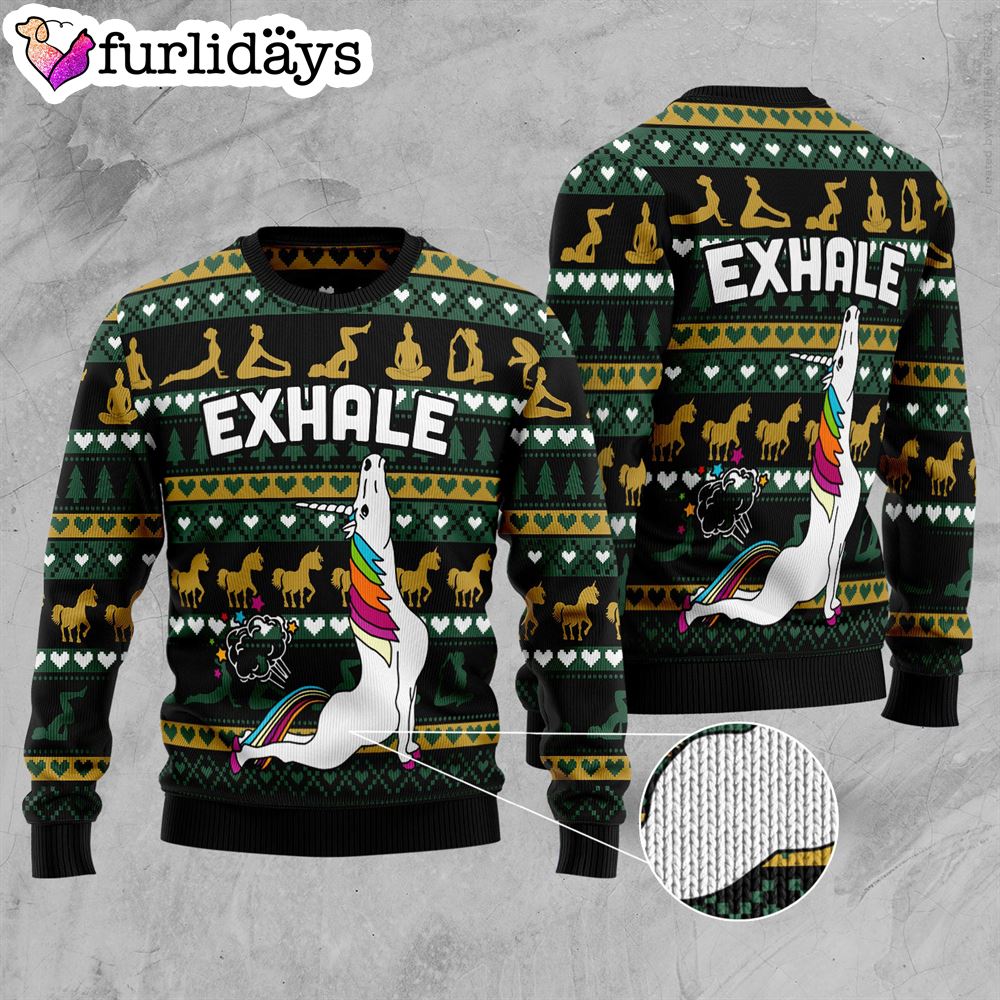 Yoga Unicorn Ugly Christmas Sweater Funny Family Sweater Gifts Lover Xmas Sweater Gift 3 Yoga Unicorn Ugly Christmas Sweater Funny Family Sweater Gifts Lover Xmas Sweater Gift 3