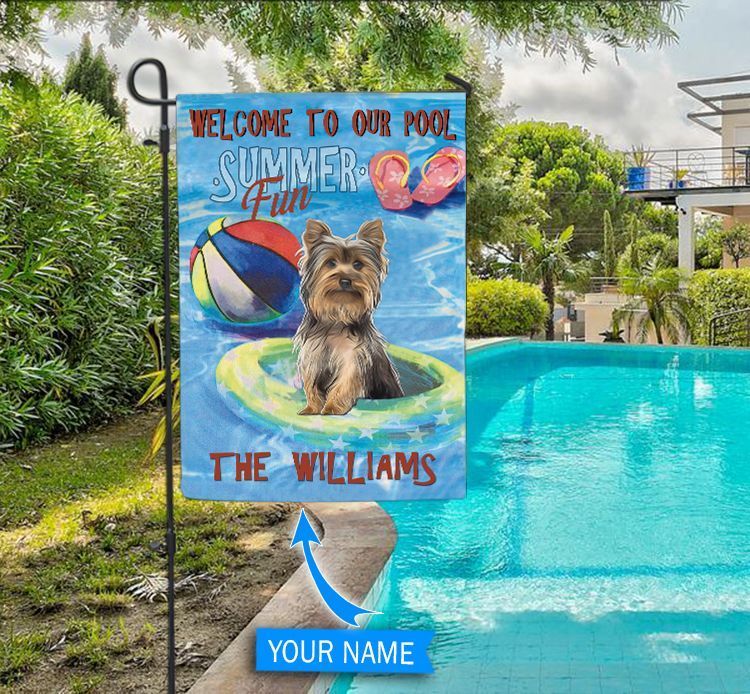 Yorkshire Terrier Personalized Flag For Pools Custom Dog Flags Dog Lovers Gifts for Him or Her 1 Yorkshire Terrier Personalized Flag For Pools Custom Dog Flags Dog Lovers Gifts for Him or Her 1