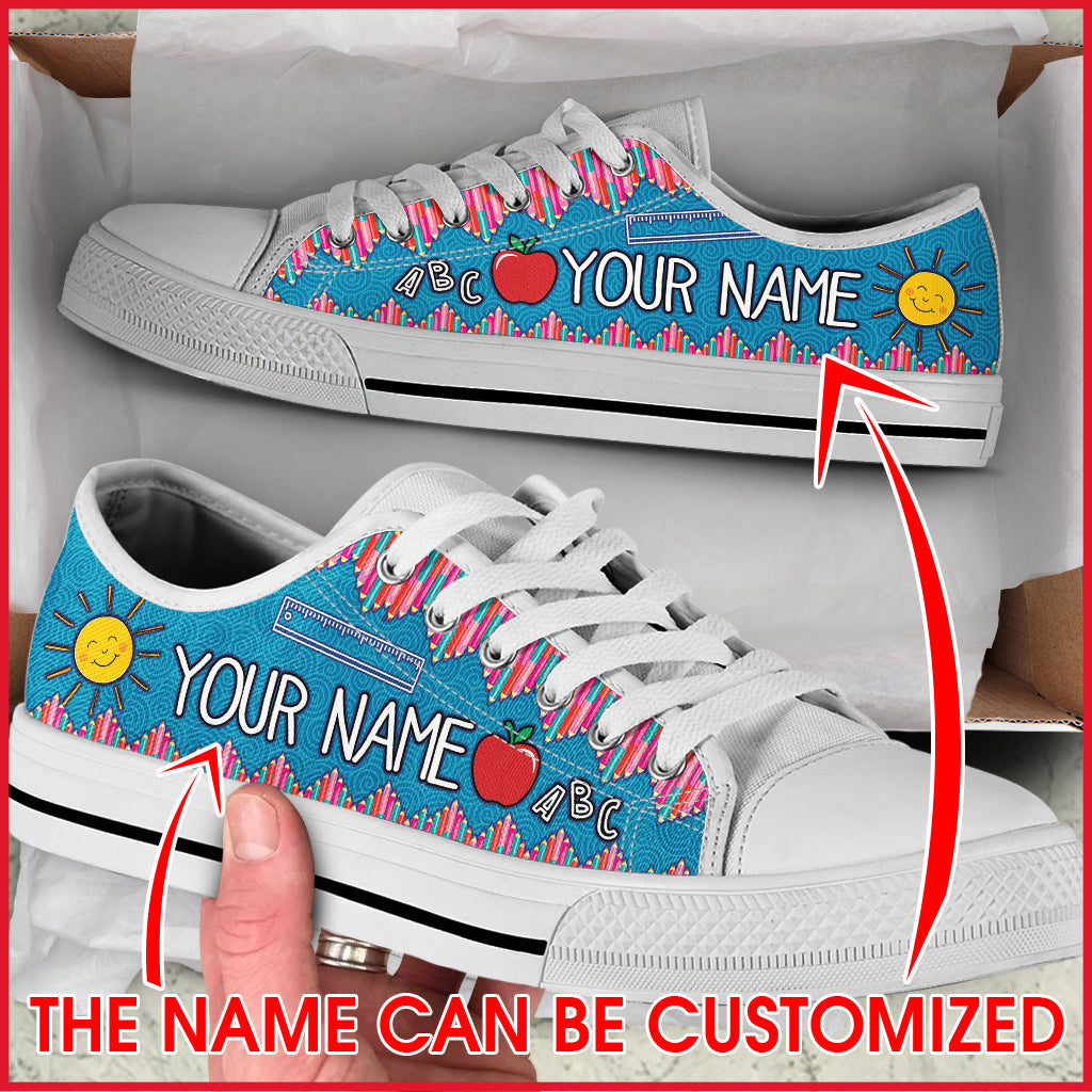Your Name Crayon Zig Zag Low Top Shoes Best Gift For Teacher School Shoes Best Shoes For Him Or Her 1 Your Name Crayon Zig Zag Low Top Shoes Best Gift For Teacher School Shoes Best Shoes For Him Or Her 1