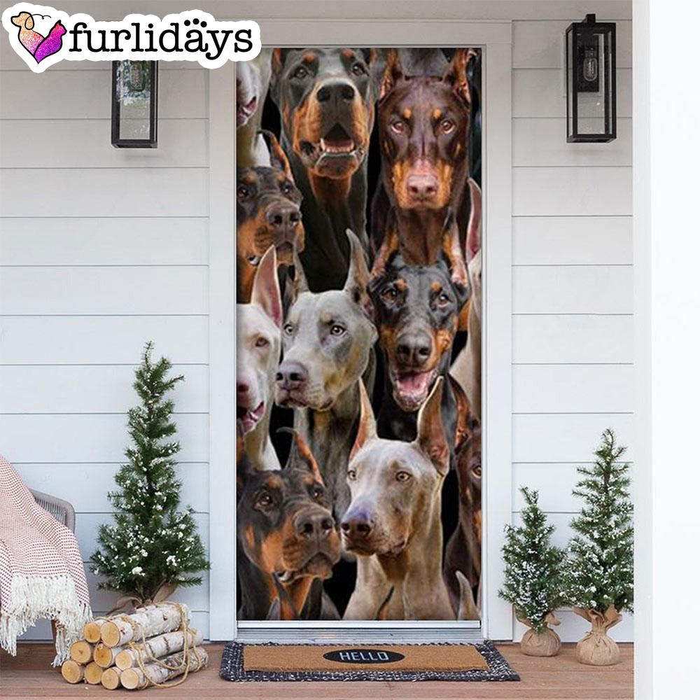 A Bunch Of Doberman Pinchers Door Cover Great Gift Idea For Dog Lovers Dog Memorial Gift A Bunch Of Doberman Pinchers Door Cover Great Gift Idea For Dog Lovers Dog Memorial Gift